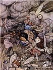 Alice in Wonderland Pig and Pepper by Arthur Rackham